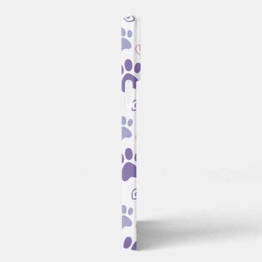 Etui iPhone 13 Pro Max Poche violette (blanc) (Côté droit)