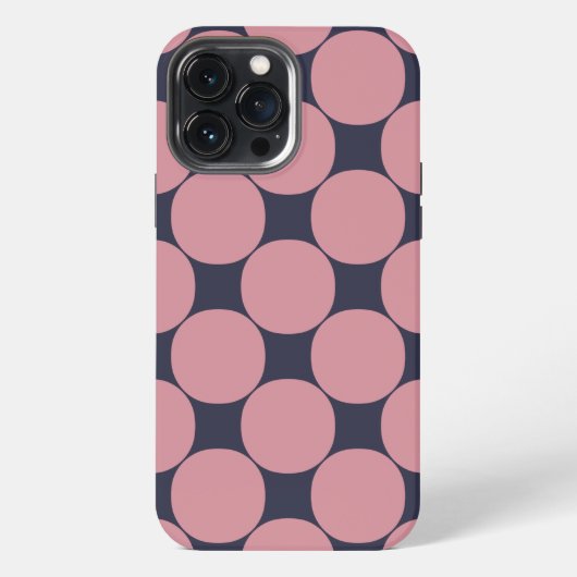 Etui iPhone 13 Pro Max Pointe rose Design Moderne (Verso)