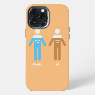 Etui iPhone 13 Pro Max pourcentage de café et d'eau dans le corps CAFE