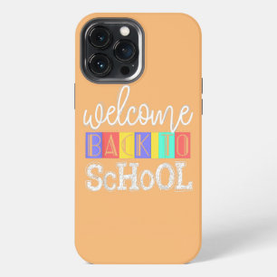 Etui iPhone 13 Pro Max Premier Jour D'école Enseignant Bienvenue à