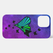 Etui iPhone 13 Pro Max Rainbow heart and Butterfly (Verso Horizontal)