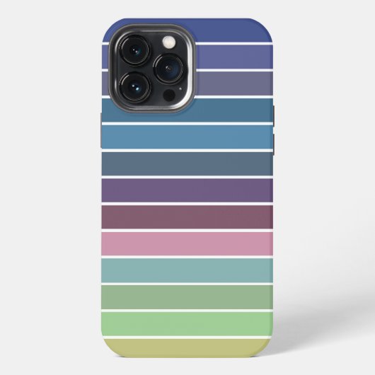 Etui iPhone 13 Pro Max Rayures arc-en-ciel (Verso)