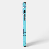 Etui iPhone 13 Pro Max Reinder Noël Flakes coque iphone Mate (Côté gauche)