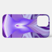 Etui iPhone 13 Pro Max Rêves arc-en-ciel à fleurs violettes (Verso Horizontal)