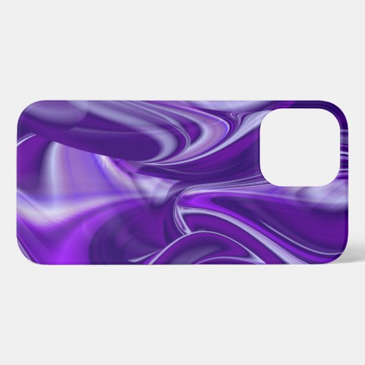 Etui iPhone 13 Pro Max Rêves arc-en-ciel à fleurs violettes (Verso Horizontal)