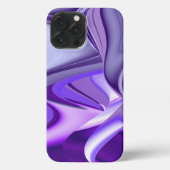 Etui iPhone 13 Pro Max Rêves arc-en-ciel à fleurs violettes (Verso)