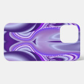 Etui iPhone 13 Pro Max Rêves arc-en-ciel à fleurs violettes (Verso Horizontal)