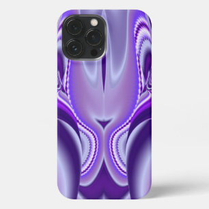 Etui iPhone 13 Pro Max Rêves arc-en-ciel à fleurs violettes