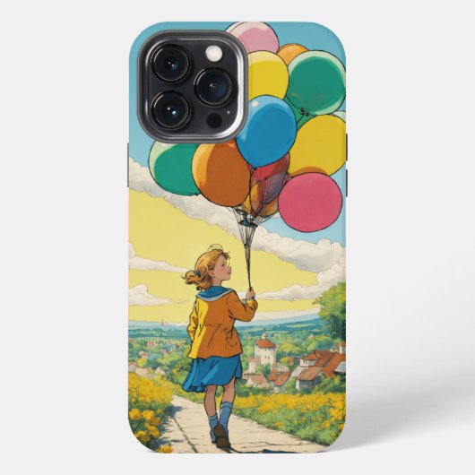 Etui iPhone 13 Pro Max Rêves de ballons (Verso)