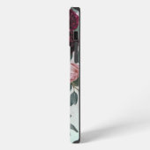 Etui iPhone 13 Pro Max Rose rose burgundy élégante moderne (Côté gauche)