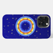 Etui iPhone 13 Pro Max Roue du zodiaque (Verso Horizontal)