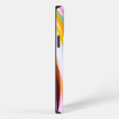Etui iPhone 13 Pro Max Rouge bleu jaune noir (Côté droit)