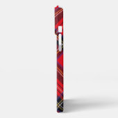 Etui iPhone 13 Pro Max Royal Stewart tartan rouge noir plaid (Côté gauche)