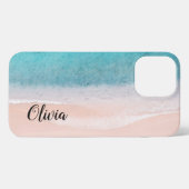 Etui iPhone 13 Pro Max Script personnalisé Ocean Beach coque iphone (Verso Horizontal)