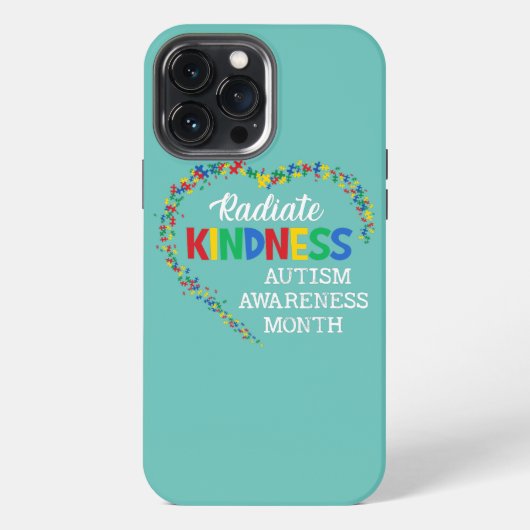 Etui iPhone 13 Pro Max Sensibilisation sur l'autisme Spécial Ed Enseignan (Verso)