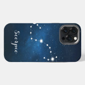 Etui iPhone 13 Pro Max Signe du zodiaque Scorpion Constellation (Verso Horizontal)