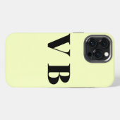 Etui iPhone 13 Pro Max simple couleur pastel personnalisée minimale solid (Verso Horizontal)