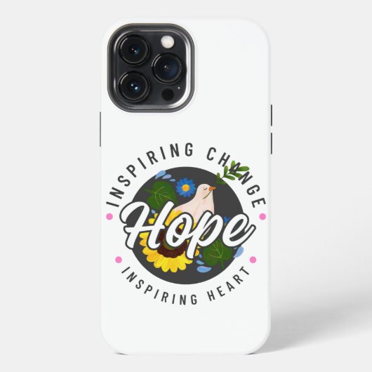 Etui iPhone 13 Pro Max Simple Hope Inspiring iPhone 13 Pro Max Coques (Verso)