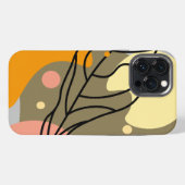 Etui iPhone 13 Pro Max Sites abstraits intéressants avec feuilles (Verso Horizontal)