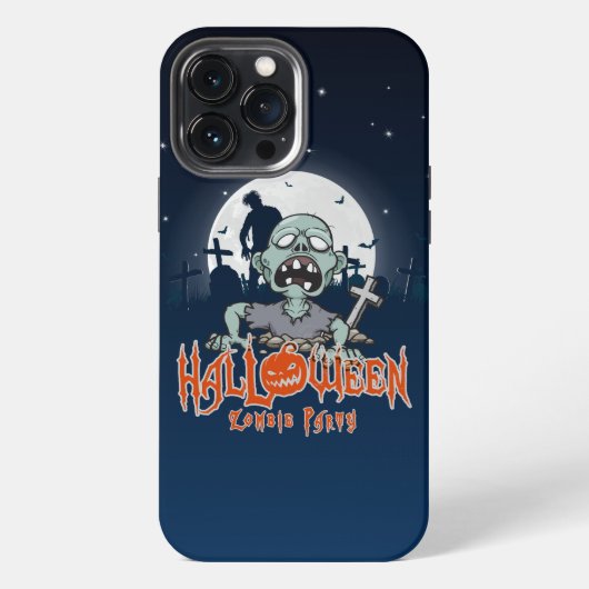 Etui iPhone 13 Pro Max Soirée Zombie Halloween | (Verso)