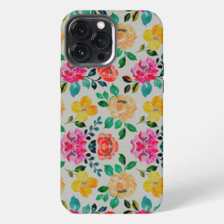 Etui iPhone 13 Pro Max Spectaculaire Fleurs colorées