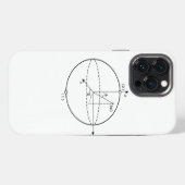 Etui iPhone 13 Pro Max Sphère Bloch | Physique / Maths Quantum Bit (Verso Horizontal)
