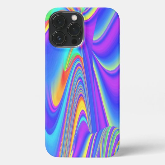 Etui iPhone 13 Pro Max Spirit of Summer Breeze, Rainbowart Abstrait 3D (Verso)