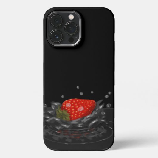 Etui iPhone 13 Pro Max Splashing strawberry (Verso)