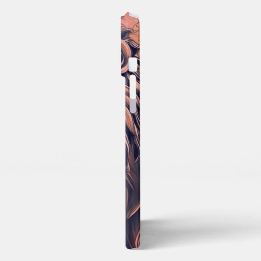 Etui iPhone 13 Pro Max Steampunk Couleur Gradient Lion Rustique (Côté gauche)