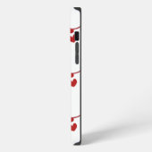Etui iPhone 13 Pro Max Stéthoscopes et monogramme des coeurs (Côté gauche)
