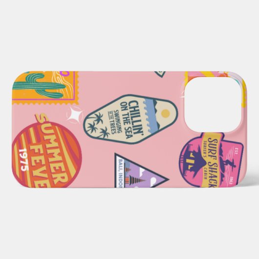 Etui iPhone 13 Pro Max Stickers Voyage coque iphone (Verso Horizontal)