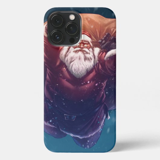 Etui iPhone 13 Pro Max Super Père Noël (Verso)