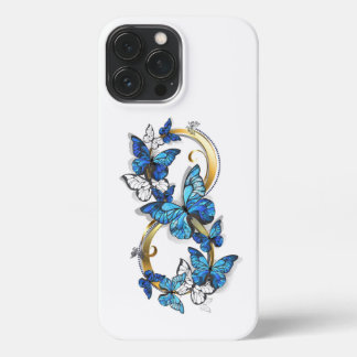 Etui iPhone 13 Pro Max Symbol Infinity of Blue Morpho Butterflies