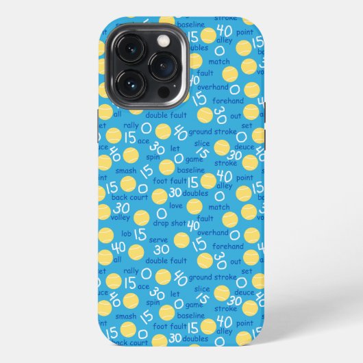 Etui iPhone 13 Pro Max Termes de tennis (Verso)