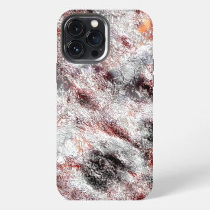 Etui iPhone 13 Pro Max Texture blanche spongieuse et bosselée mélange de