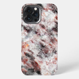 Etui iPhone 13 Pro Max Texture blanche spongieuse et bosselée mélangée à