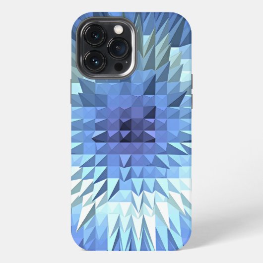 Etui iPhone 13 Pro Max texture géométrique polygonale abstraite (Verso)