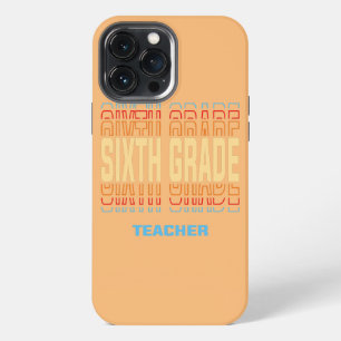 Etui iPhone 13 Pro Max Titre d'emploi d'enseignant de sixième année Vinta