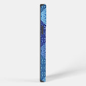 Etui iPhone 13 Pro Max Tons de motif bleu Coque-coque iphone Mate (Côté droit)