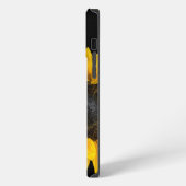 Etui iPhone 13 Pro Max Tournesol en noir (Côté gauche)