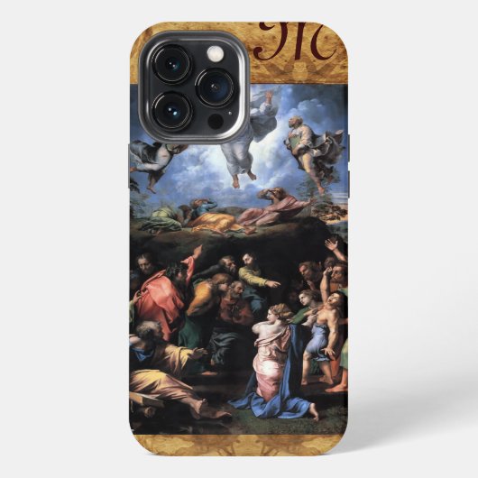 Etui iPhone 13 Pro Max TRANSFIGURATION DU monogramme JÉSUS (Verso)