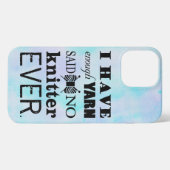 Etui iPhone 13 Pro Max Tricot Pas Suffisamment Fer Artisanat Aquarelle Te (Verso Horizontal)