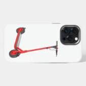 Etui iPhone 13 Pro Max Trottinette électrique rouge (Verso Horizontal)