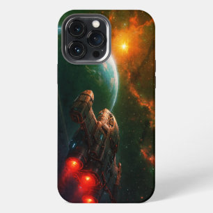 Etui iPhone 13 Pro Max Vaisseau Spatial Futuriste