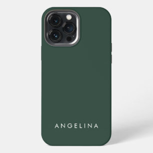 Etui iPhone 13 Pro Max Vert Tendance Moderne Minimaliste Simple Ajouter u