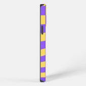 Etui iPhone 13 Pro Max Violet et jaune rétro  (Côté droit)