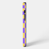 Etui iPhone 13 Pro Max Violet et jaune rétro  (Côté gauche)