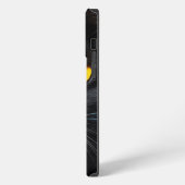 Etui iPhone 13 Pro Max Visage de Chat Noir (Côté gauche)