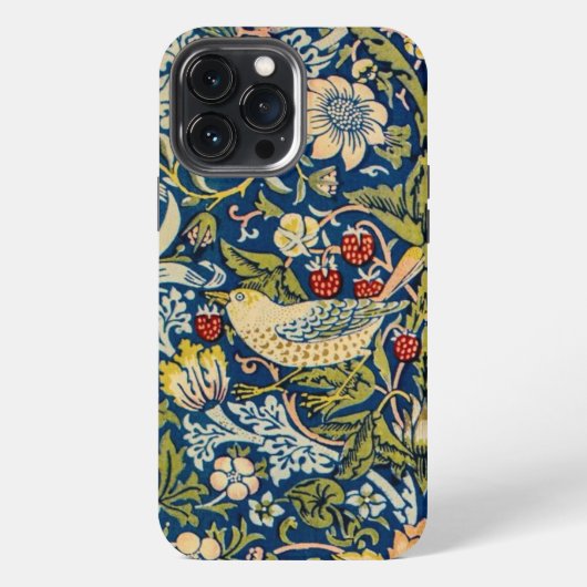 Etui iPhone 13 Pro Max William Morris Voleur de fraise (Verso)