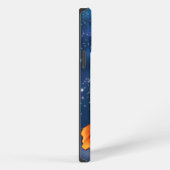 Etui iPhone 13 Pro Max Zodiaque Bélier Déesse en Bleu Céleste (Côté droit)